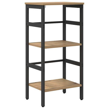 Bookshelf 2-Tier 40 x 29.5 x 81 cm Engineered Wood Artisan Oak