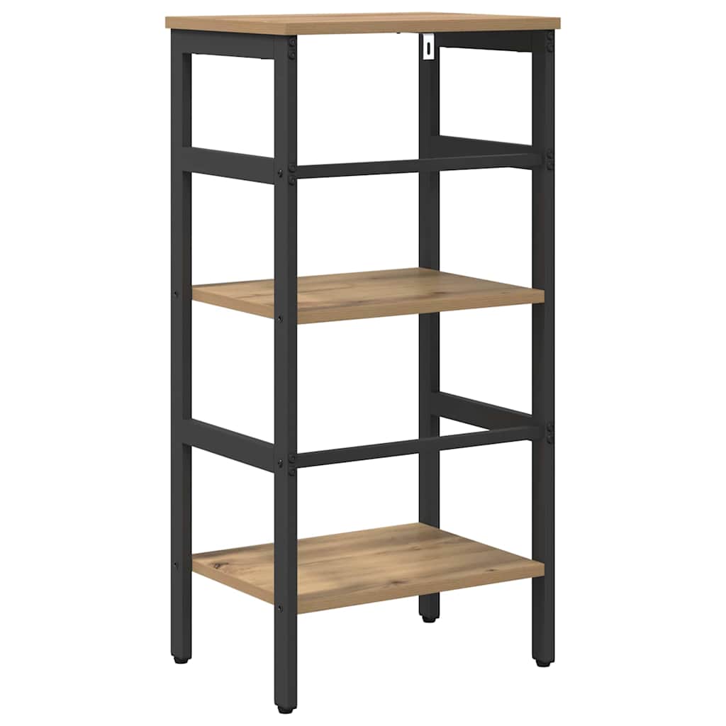 Bookshelf 2-Tier 40 x 29.5 x 81 cm Engineered Wood Artisan Oak