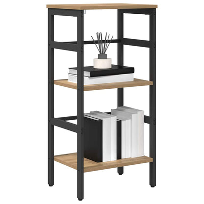 Bookshelf 2-Tier 40 x 29.5 x 81 cm Engineered Wood Artisan Oak