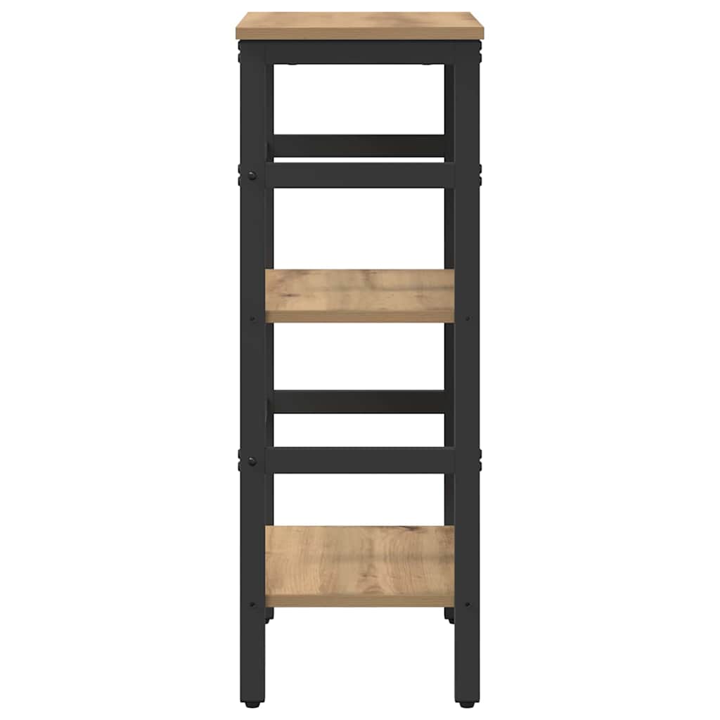 Bookshelf 2-Tier 40 x 29.5 x 81 cm Engineered Wood Artisan Oak