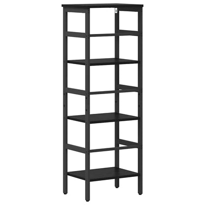 Bookshelf Black Oak 40 x 29.5 x 115 cm Engineered Wood