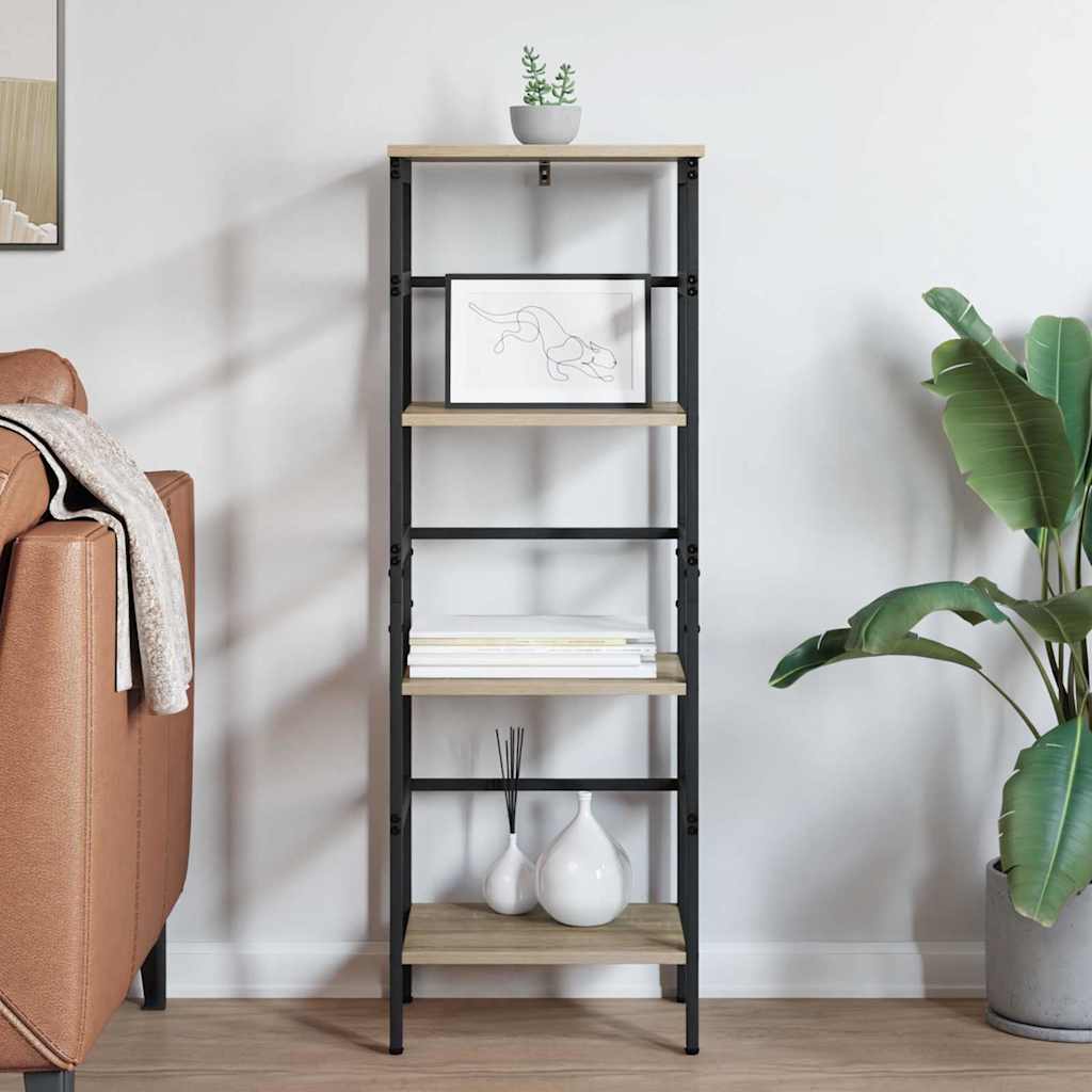Bookshelf Sonoma Oak 40 x 29.5 x 115 cm Engineered Wood