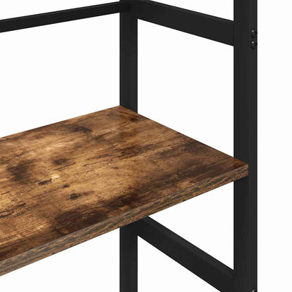 Bookshelf Smoked Oak 40 x 29.5 x 115 cm Engineered Wood