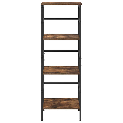 Bookshelf Smoked Oak 40 x 29.5 x 115 cm Engineered Wood