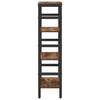 Bookshelf Smoked Oak 40 x 29.5 x 115 cm Engineered Wood