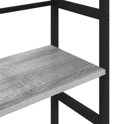 Bookshelf Grey Sonoma 40 x 29.5 x 115 cm Engineered Wood