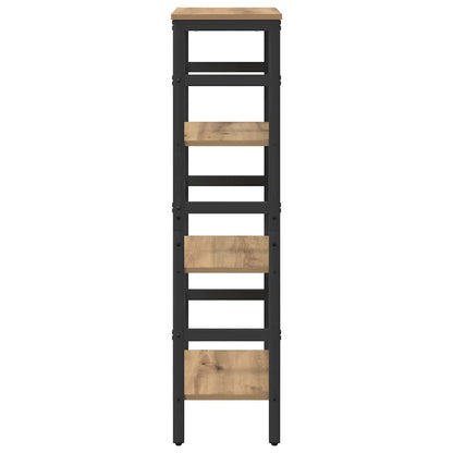 Bookshelf 3-Tier 40 x 29.5 x 115 cm Engineered Wood Artisan Oak