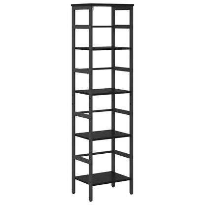 Bookshelf Black Oak 40 x 29.5 x 149 cm Engineered Wood