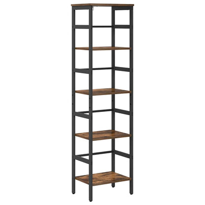 Bookshelf Smoked Oak 40 x 29.5 x 149 cm Engineered Wood
