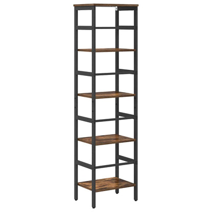 Bookshelf Smoked Oak 40 x 29.5 x 149 cm Engineered Wood
