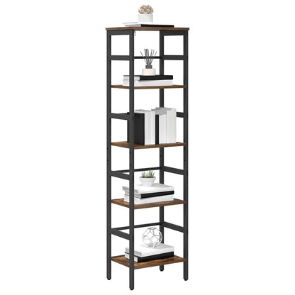 Bookshelf Smoked Oak 40 x 29.5 x 149 cm Engineered Wood
