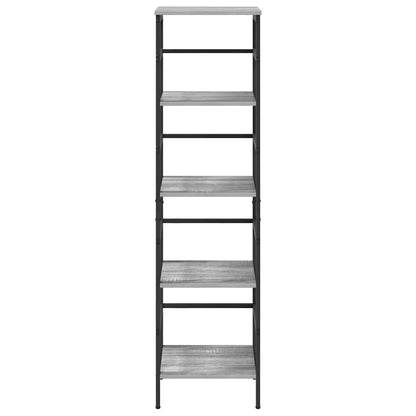 Bookshelf Grey Sonoma 40 x 29.5 x 149 cm Engineered Wood