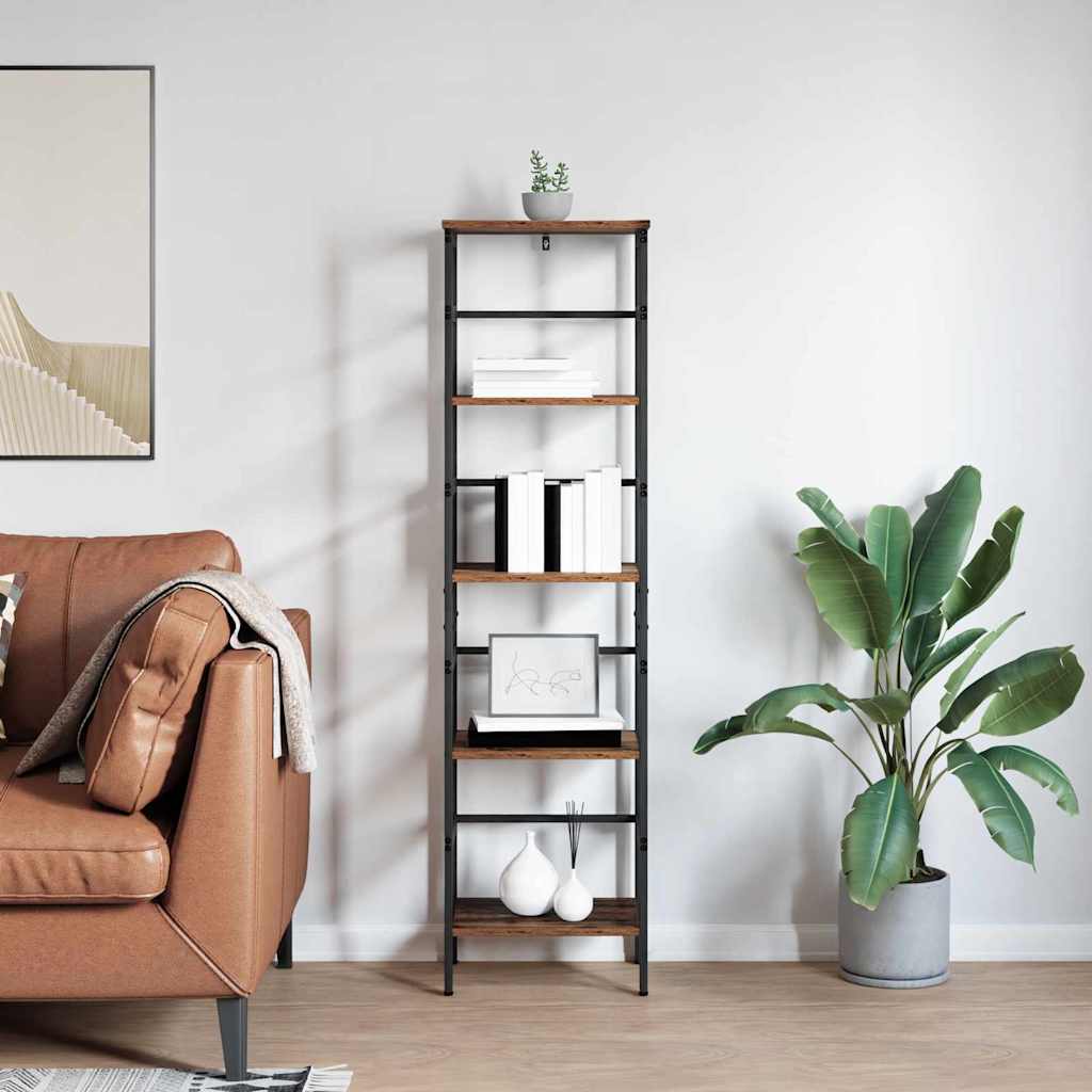 Bookshelf Old Wood 40 x 29.5 x 149 cm Engineered Wood
