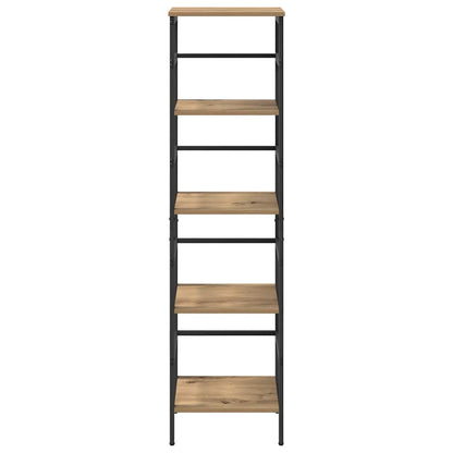 Bookshelf 4-Tier 40 x 29.5 x 149 cm Engineered Wood Artisan Oak