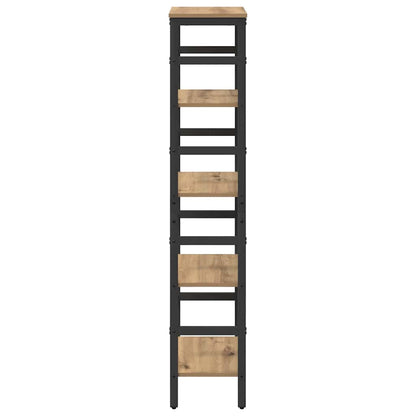 Bookshelf 4-Tier 40 x 29.5 x 149 cm Engineered Wood Artisan Oak