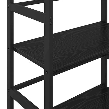 Bookshelf Black Oak 60 x 29.5 x 81 cm Engineered Wood