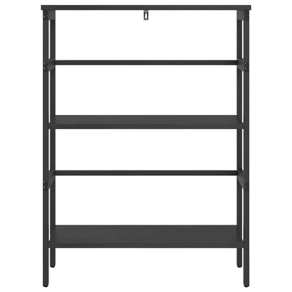 Bookshelf Black Oak 60 x 29.5 x 81 cm Engineered Wood