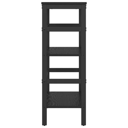 Bookshelf Black Oak 60 x 29.5 x 81 cm Engineered Wood