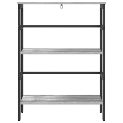 Bookshelf Grey Sonoma 60 x 29.5 x 81 cm Engineered Wood