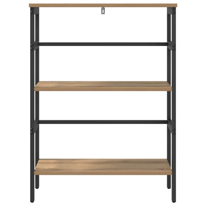 Bookshelf 2-Tier 60 x 29.5 x 81 cm Engineered Wood Artisan Oak
