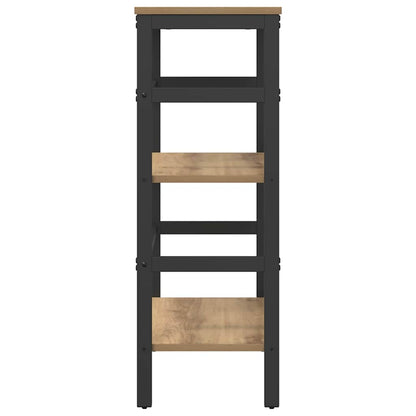 Bookshelf 2-Tier 60 x 29.5 x 81 cm Engineered Wood Artisan Oak