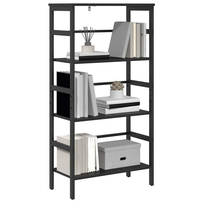 Bookshelf Black Oak 60 x 29.5 x 115 cm Engineered Wood