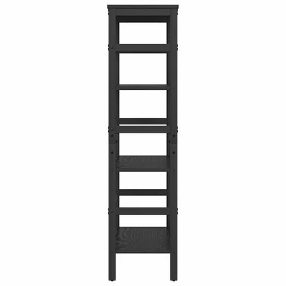 Bookshelf Black Oak 60 x 29.5 x 115 cm Engineered Wood