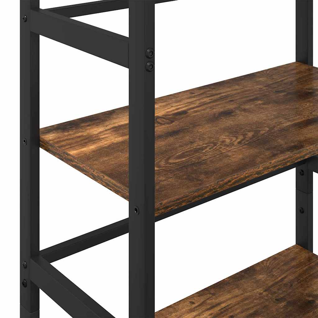 Bookshelf Smoked Oak 60 x 29.5 x 115 cm Engineered Wood