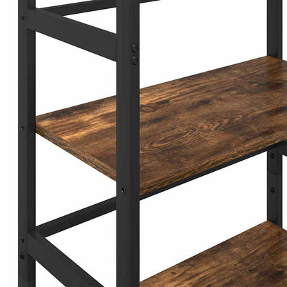 Bookshelf Smoked Oak 60 x 29.5 x 115 cm Engineered Wood