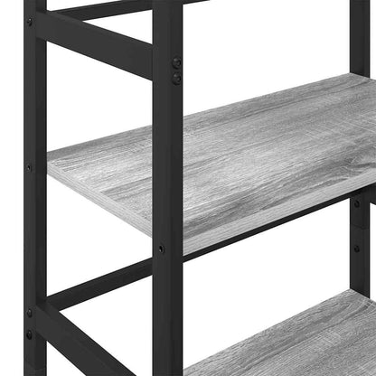 Bookshelf Grey Sonoma 60 x 29.5 x 115 cm Engineered Wood