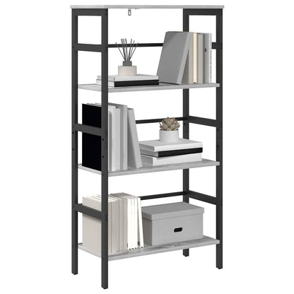Bookshelf Grey Sonoma 60 x 29.5 x 115 cm Engineered Wood