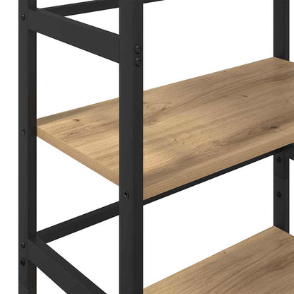 Bookshelf 3-Tier 60 x 29.5 x 115 cm Engineered Wood Artisan Oak