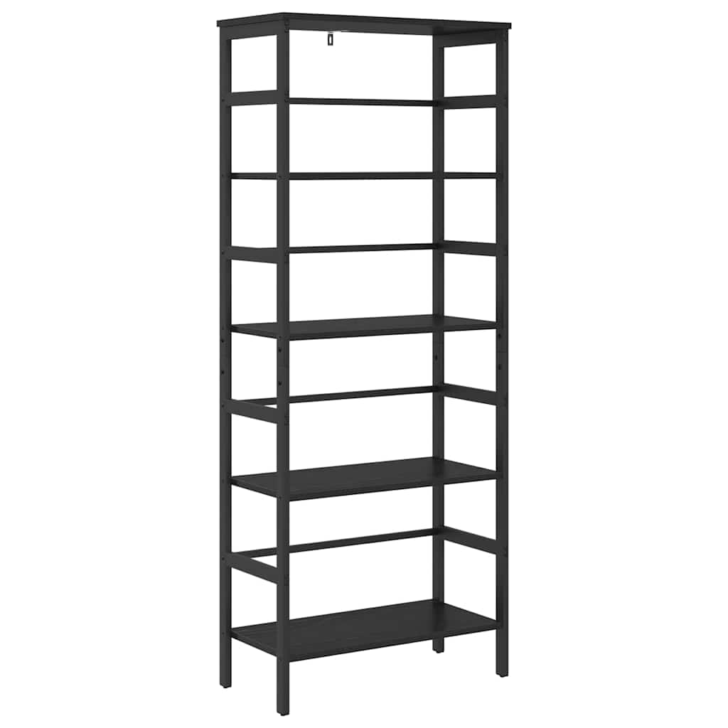 Bookshelf Black Oak 60 x 29.5 x 149 cm Engineered Wood