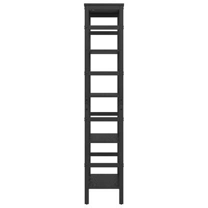 Bookshelf Black Oak 60 x 29.5 x 149 cm Engineered Wood