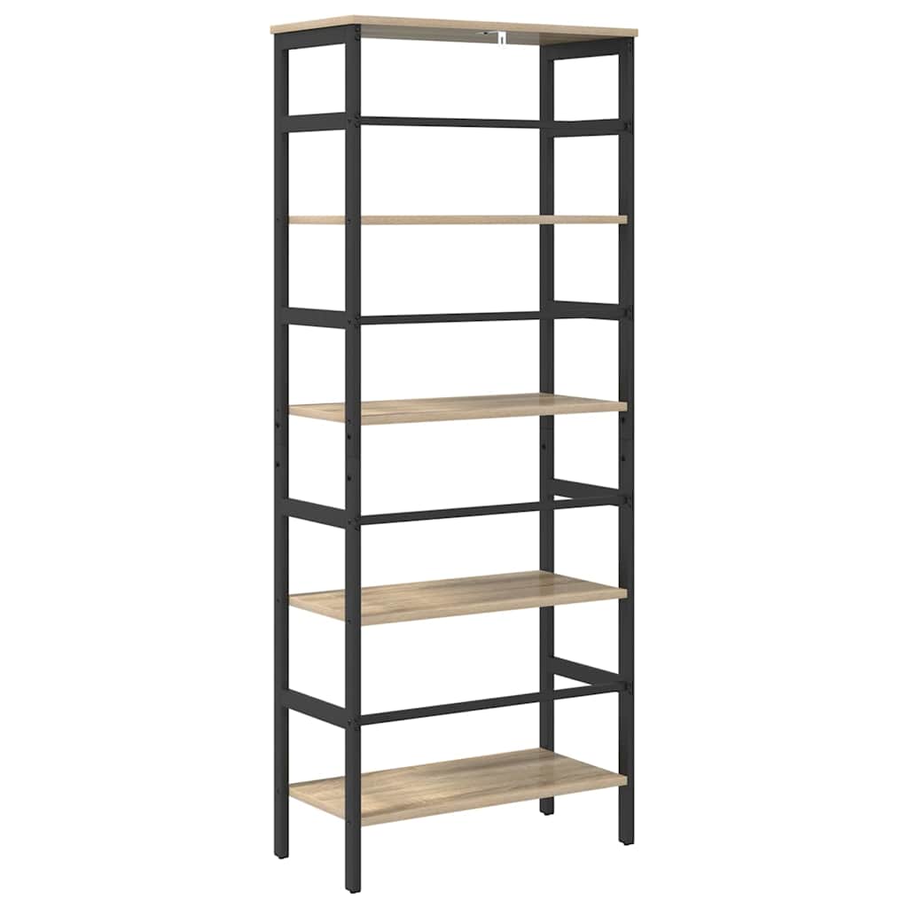 Bookshelf Sonoma Oak 60 x 29.5 x 149 cm Engineered Wood