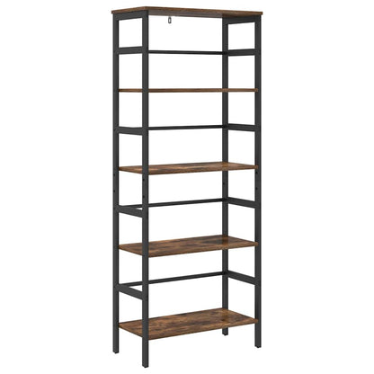 Bookshelf Smoked Oak 60 x 29.5 x 149 cm Engineered Wood