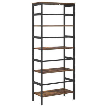 Bookshelf Smoked Oak 60 x 29.5 x 149 cm Engineered Wood