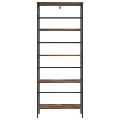 Bookshelf Smoked Oak 60 x 29.5 x 149 cm Engineered Wood