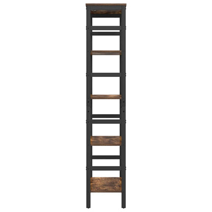 Bookshelf Smoked Oak 60 x 29.5 x 149 cm Engineered Wood