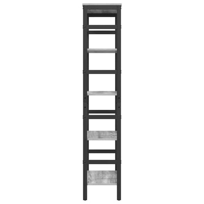 Bookshelf Grey Sonoma 60 x 29.5 x 149 cm Engineered Wood