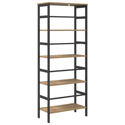 Bookshelf 4-Tier 60 x 29.5 x 149 cm Engineered Wood Artisan Oak