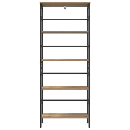 Bookshelf 4-Tier 60 x 29.5 x 149 cm Engineered Wood Artisan Oak
