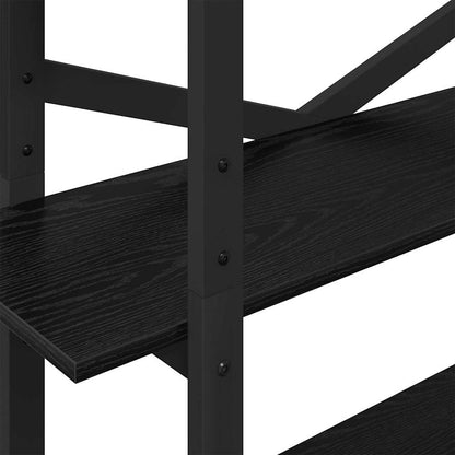 Bookshelf Black Oak 100 x 33.5 x 178 cm Engineered Wood