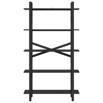 Bookshelf Black Oak 100 x 33.5 x 178 cm Engineered Wood