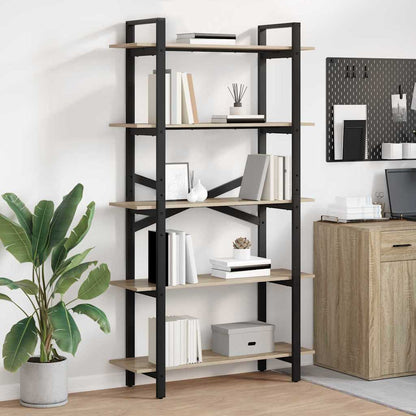 Bookshelf Sonoma Oak 100 x 33.5 x 178 cm Engineered Wood