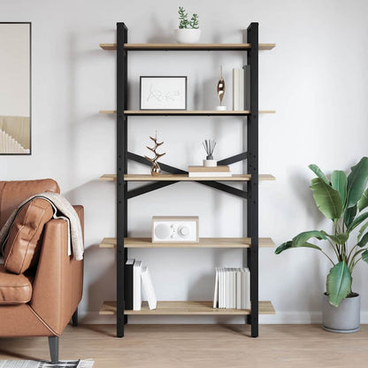 Bookshelf Sonoma Oak 100 x 33.5 x 178 cm Engineered Wood