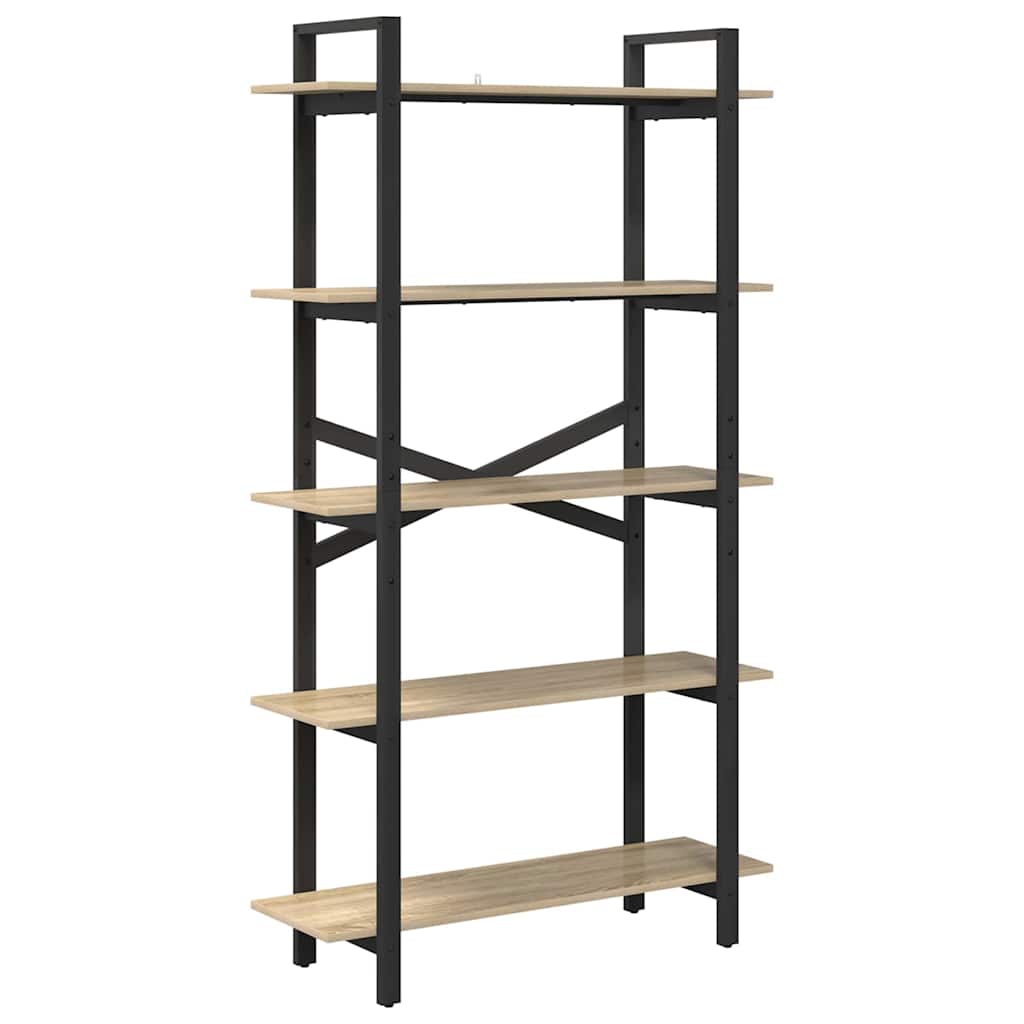 Bookshelf Sonoma Oak 100 x 33.5 x 178 cm Engineered Wood