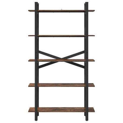 Bookshelf Smoked Oak 100 x 33.5 x 178 cm Engineered Wood