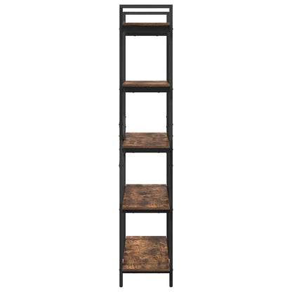 Bookshelf Smoked Oak 100 x 33.5 x 178 cm Engineered Wood