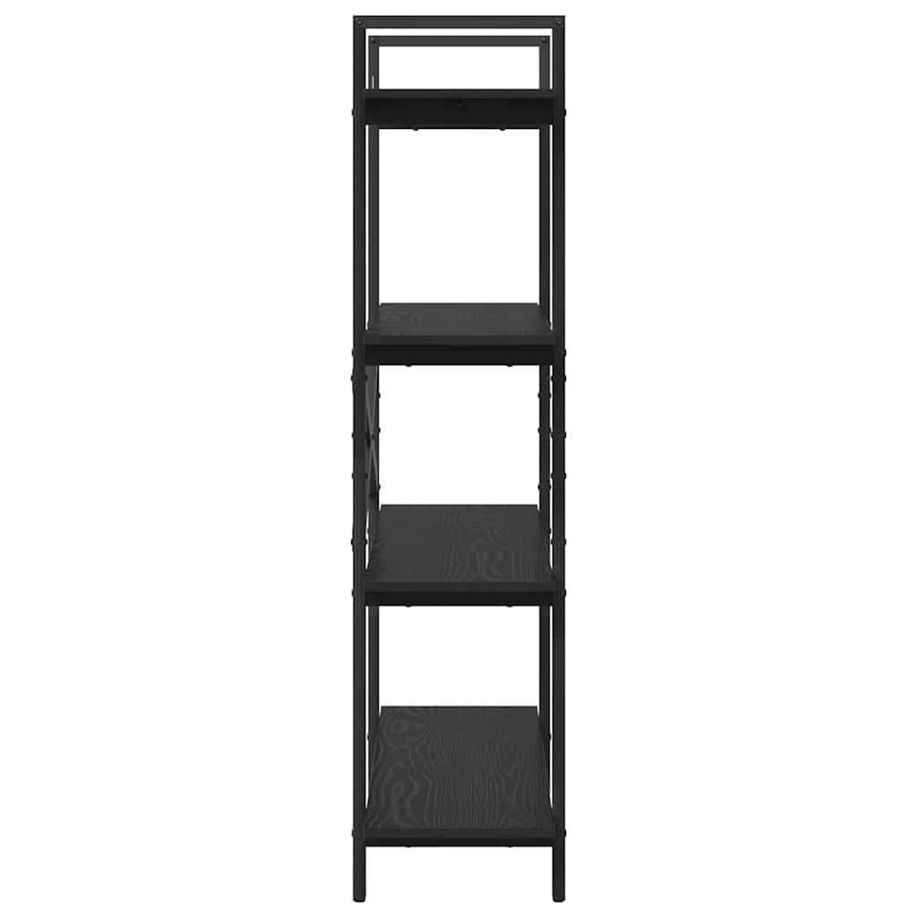 Bookshelf Black Oak 100 x 33.5 x 140 cm Engineered Wood